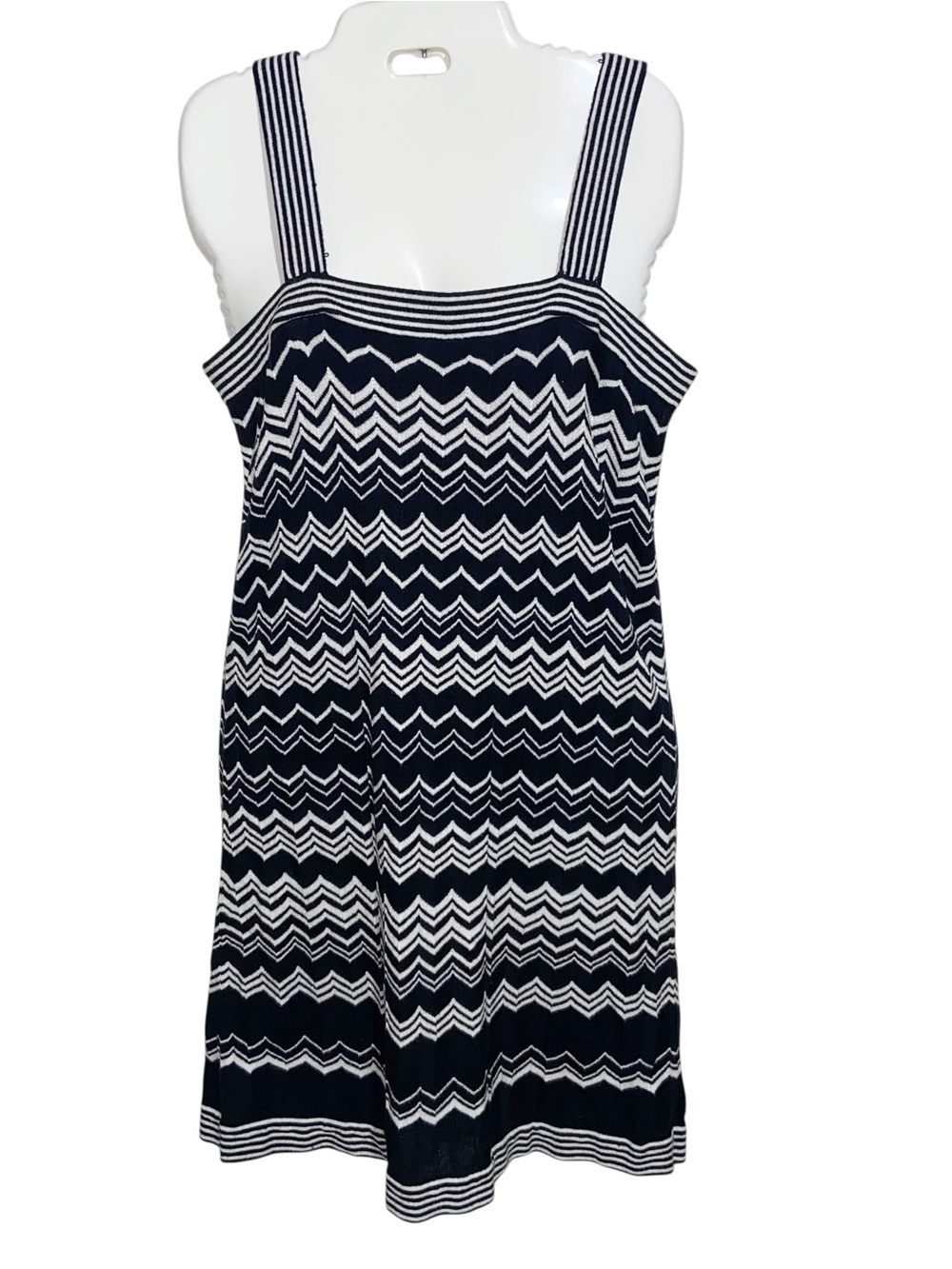 Missoni for Target Dress Medium Chevron Knit Sheath Black White Sleeveless
